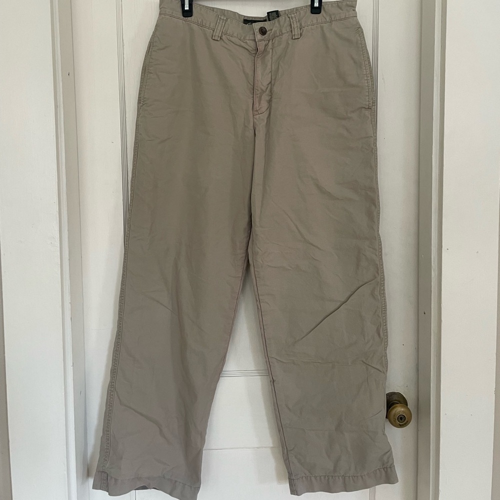 Eddie Bauer Men's Khaki Straight-Leg Chinos